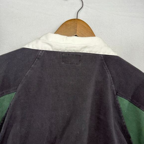 Vintage Rugby World Championship Rugby Shirt Mens 2XL Black Green Ireland Shield - Picture 6 of 7